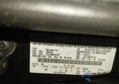 2013 Ford Focus St из США, поврежденный, VIN 1FADP3L9XDL254849